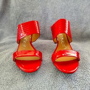 Calvin Klein Cecily Patent Leather sandals